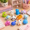 Pack de 12 Mini Squishy Animaux Kawaii 4 à 5 cm – Jouets Anti-Stress à Presser, Malaxer, 12 Modèles Assortis, Jouets Sensoriels