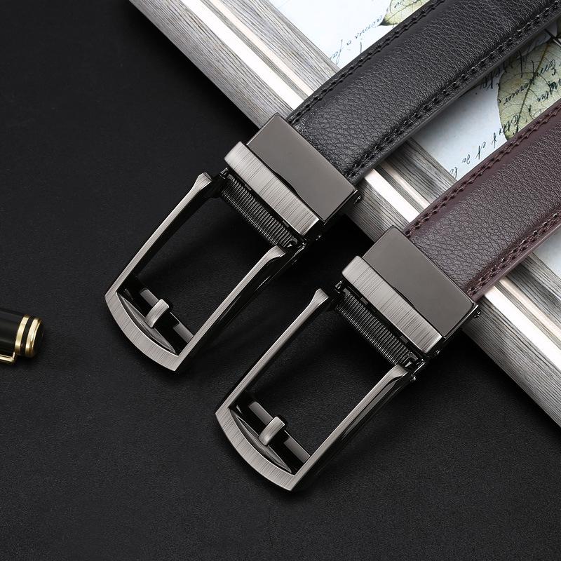 Męski Pasek Wysokiej Jakości z Automatyczną Klamrą - Modny, Prosty i Codzienny Styl