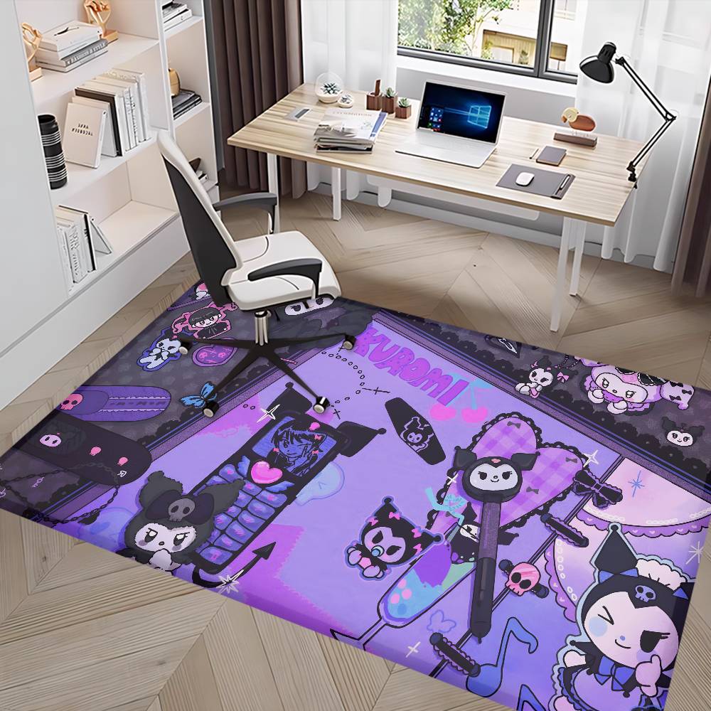 Magic Kuromi Anime Door Mat Nordic Style Bedroom Living Room Doormat Home Balcony Anti-Slip Alfombra