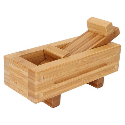 Wooden Sushi Press Mold DIY Rectangular Odorless Portable Rice Mold Box for Cooking Sushi Press Maker