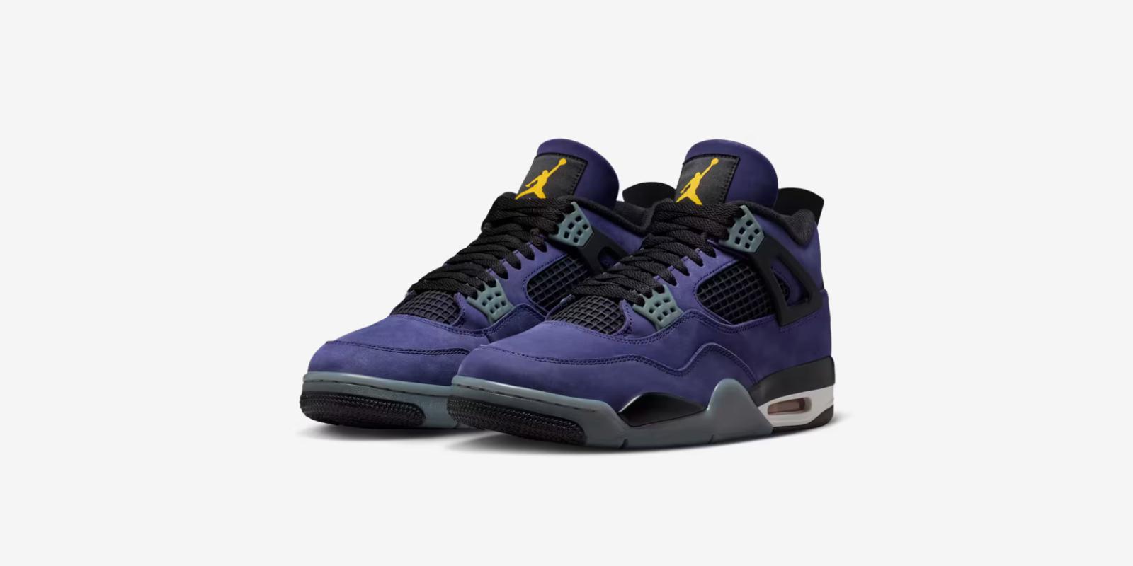 IB4171-500 Nike GS Air Jordan 4 Lakers 6Y