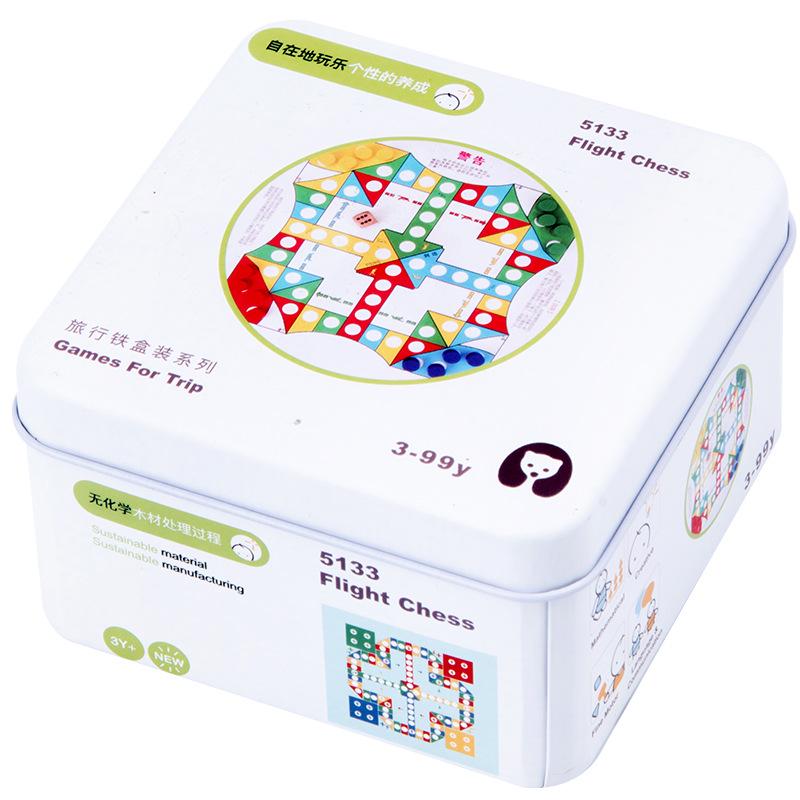 Children's Wooden Tangram & Domino Set with Peach Wood Sticks - Educational Building Block Toys