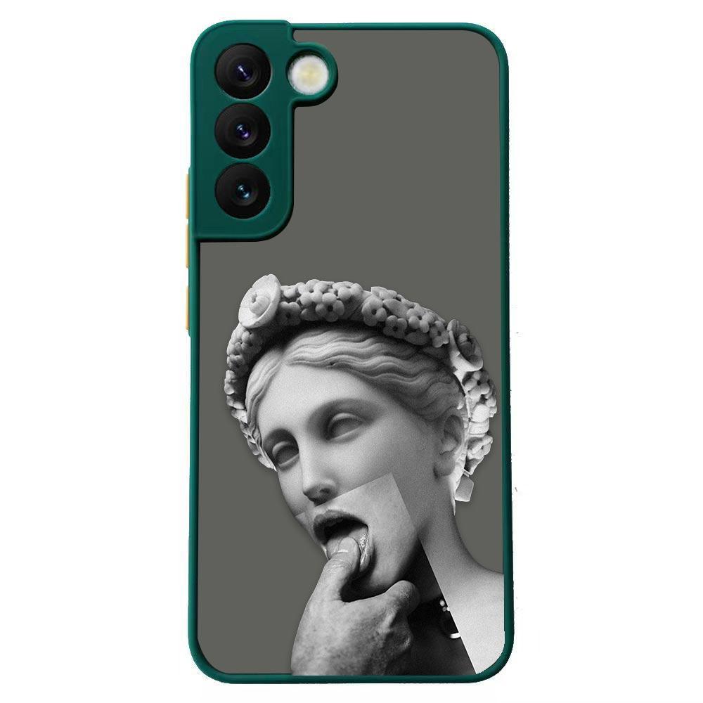 Vintage Classic Art Mona Lisa Shockproof Matte Phone Case For Samsung Galaxy S22 Ultra S21 S20 FE S10 S9 S8 S10E Plus 5G Cover