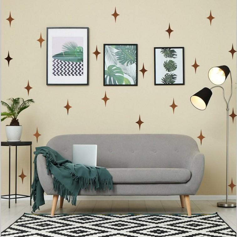 

Wallpaper Sticker 3D Star Acrylic Ceiling Decor - Self Adhesive Wallpaper for Wall, Wedding Hotel KTV Bedroom Decoration 5cm x 3cm 1pcs