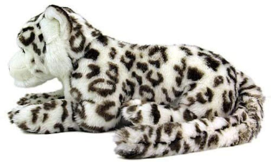 Calorata Snöleopard Plyschleksak (FörälderRiktigt Djur FamiljMjuk Beröring) Realistiska djurleksak docka present present födelsedag (Två gånger testad)  Julklapp