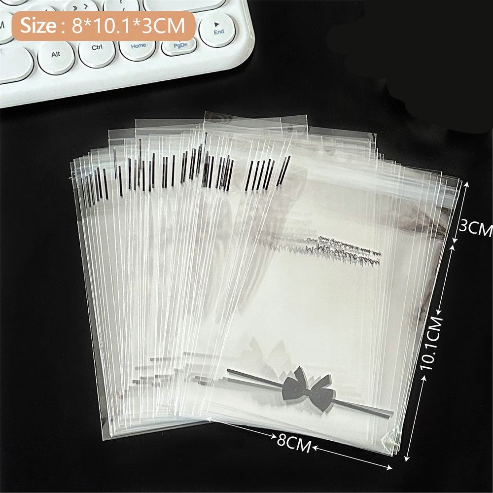 

50Pcs Cute Print Self Adhesive Bags Photo Postcards Gift Pouch New Baking Candy Packaging Bags 4