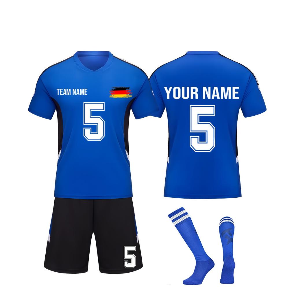 Personalised Shirts Kit Mens Girls With Name Number Custom Football Jerseys For Boys Training Suit