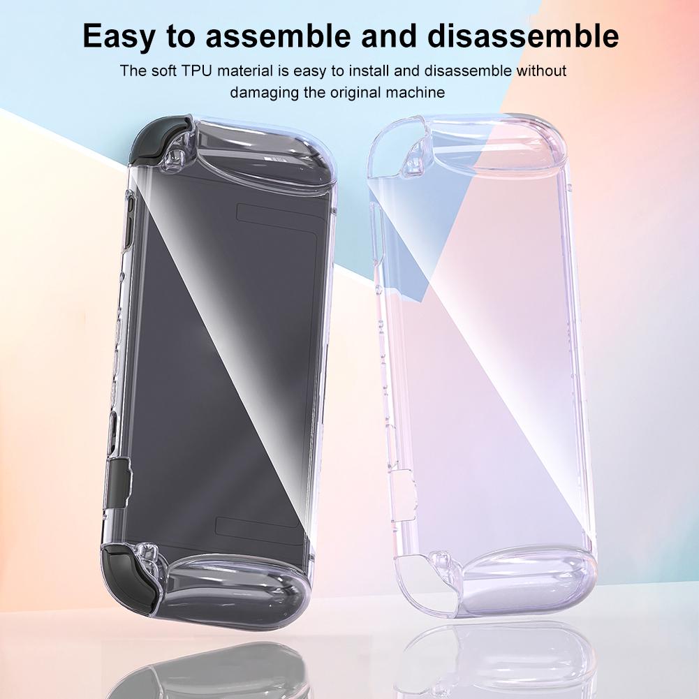 Clear TPU Case for Nintendo for Switch 2 Protective Case Shockproof Transparent Protective Shell Anti-fall Soft Cover