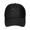 Moon Stars Night Sky Home Decor Fabric Mesh Baseball Cap Hip Hop