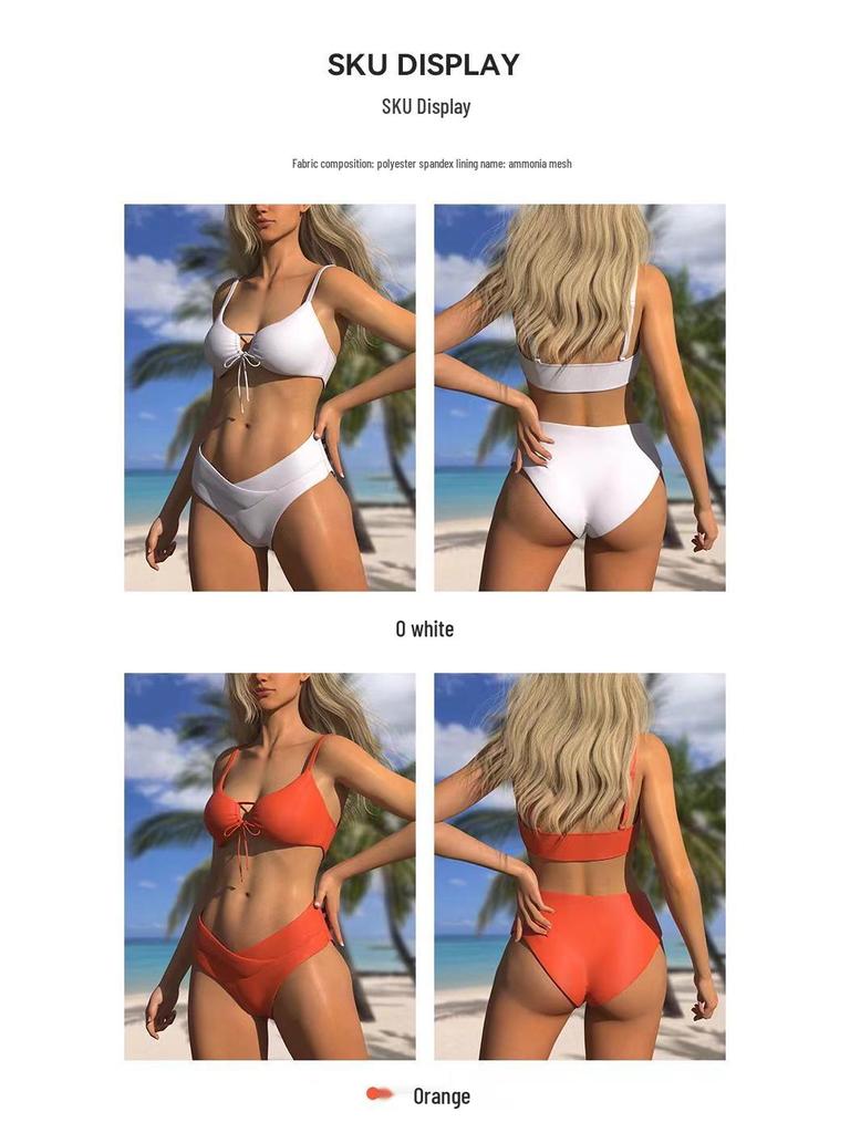 2024 Women's Two-Piece Bikini Swimsuit Set - New Style