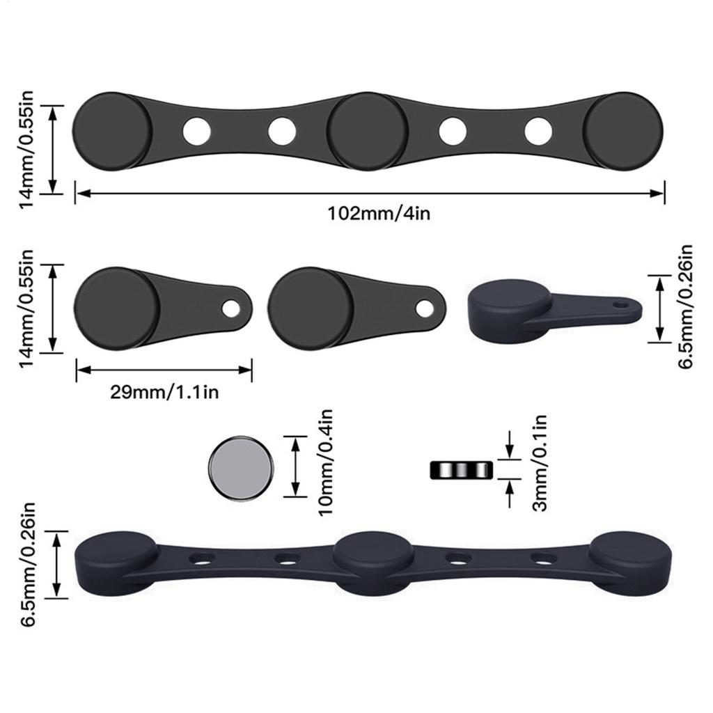 Air Fryer Magnet Clip Silicone Easy Clean Air Fryer Fixation Device Magnetic Buckle Removable High Temp Reusable