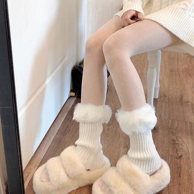 Ladies Autumn and Winter Thickened Warm Plush Plush with Cute Calf Pile Socks