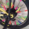 72 Pieces of Colorful Bicycle Spoke Beads, Vivid Plastic Beads, Plastic Clip-on Decorations for Bicycle Wheels, Bicycle Parts