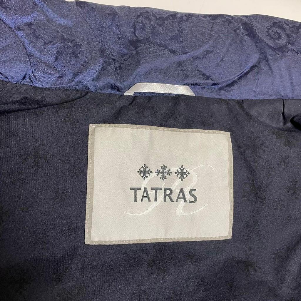 Used Domestic Genuine Product TATRAS R-line Down Vest, Paisley Bandana Pattern, Navy