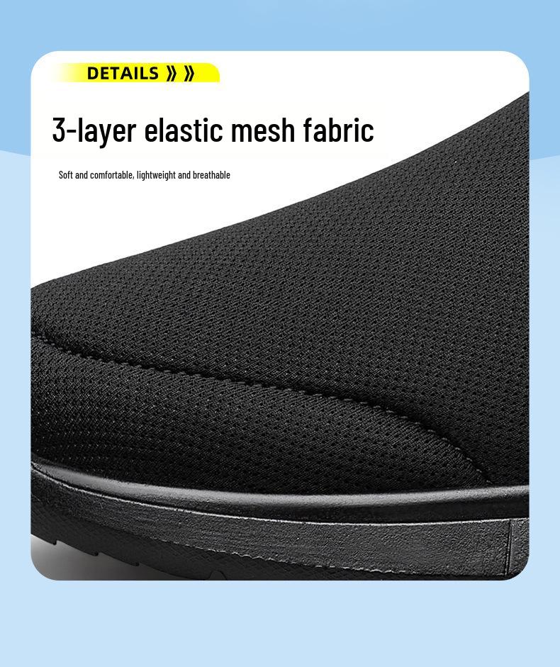 Men's Black Flyknit Breathable Non-slip Outdoor Training Shoes