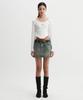 Diaeneseualumeon Middle Logo Crop Long Sleeve White