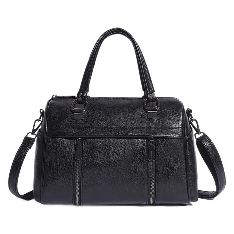 2025 New Large-capacity Textured Handbag Modern Retro Messenger Bag Fashionable Commuter Shoulder Bag