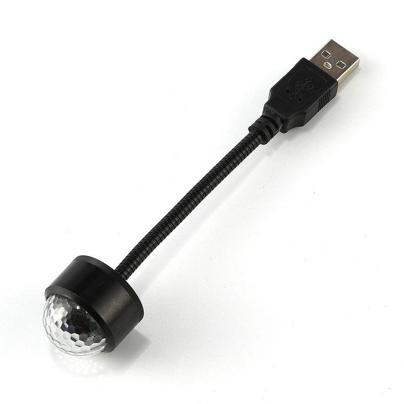 Colorful Voice-Controlled Mini LED Disco Ball Lamp - Starry Projection and Stage Lighting