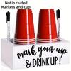 Wood Coffee Station Rack for Organizing Cups and Accessories Disposable Cup and Lid Organizer Wooden Storage Box