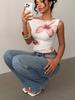 Sexy Off-Shoulder T-Shirt Women's Summer New Style Sleeveless Fit Top Short Sleeve