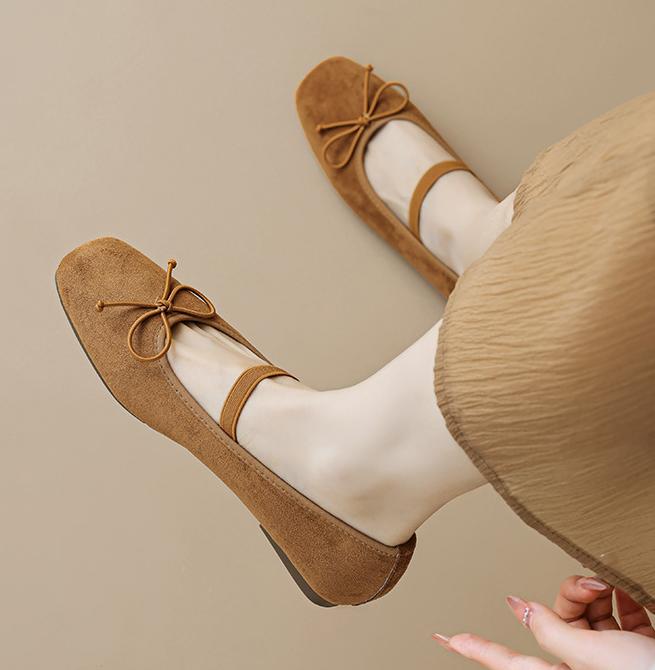 

Модные мягкие бархатные балетки с бантом для женщин, эластичная резинка, балетки, женские одинарные туфли на плоской подошве, лоферы, женские мокасины для босой ноги 35 коричневый