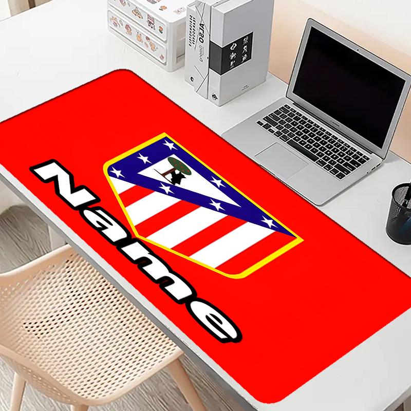 Custom Name Personalized football team Pattern Mousepad, Laptop PC Desk Mat, Decorative Desk Mat for Home Keyboard Pad Gift