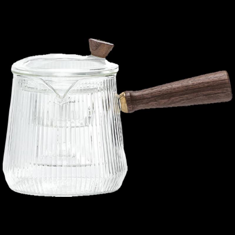 Nanshan Mr. Transparent Glass Side-Handle Boiling Teapot, 470ml