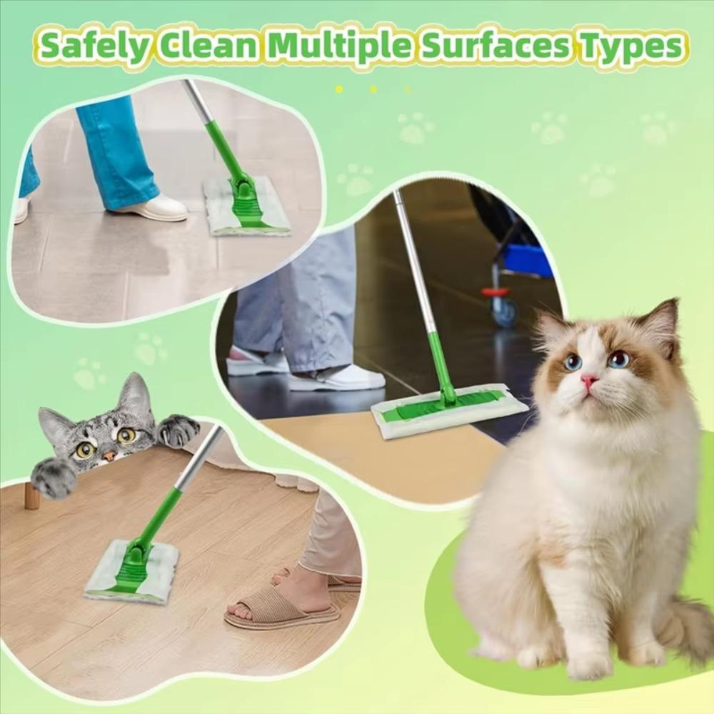 Reusable Dust Removal Paper Hands-Free Washing Floor Cleaning Artifact Lazy Mop  Floor Cleaning