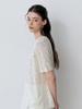LE STUDIO Diamond Punching Summer Knit (Iv)