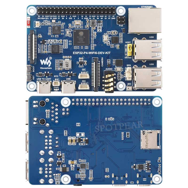 ESP32-P4 DEV-KIT C6 WiFi6 MIPI DSI 7/10.1 inch Display/CSI Camera/Audio Speaker For Xiaozhi AI Deepseek