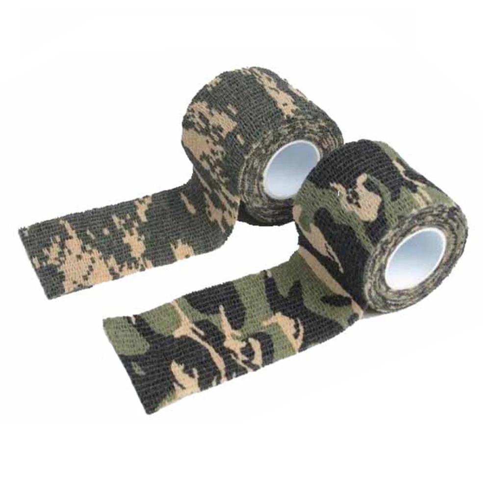 1 Roll U Pick 4.5m*5cm Waterproof Outdoor Camo Hiking Camping Hunting Camouflage Stealth Tape Wraps self adhesive