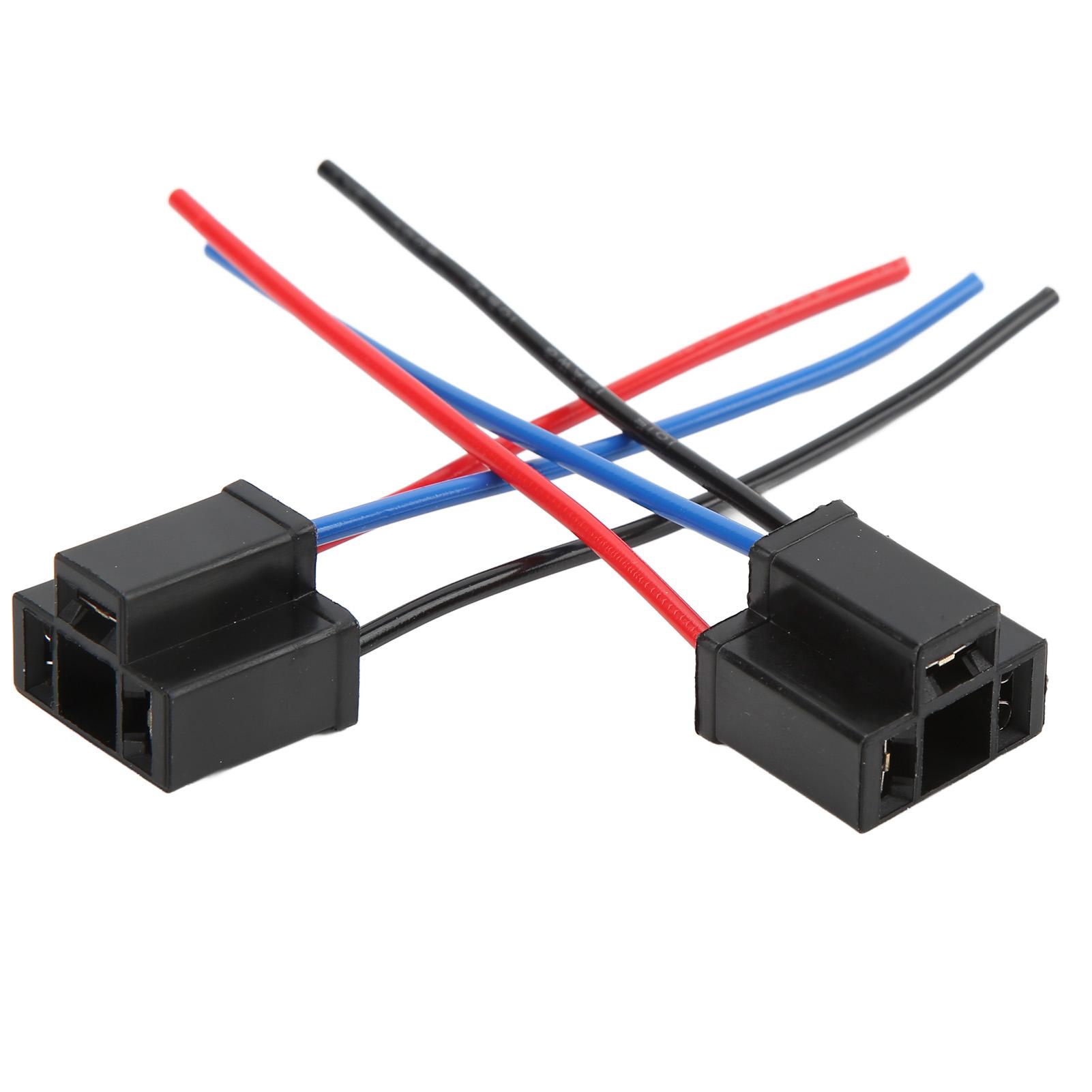 

2 шт. H4 HB2 9003 разъемы жгута проводов фар 3-контактный адаптер термостойкий 12 В