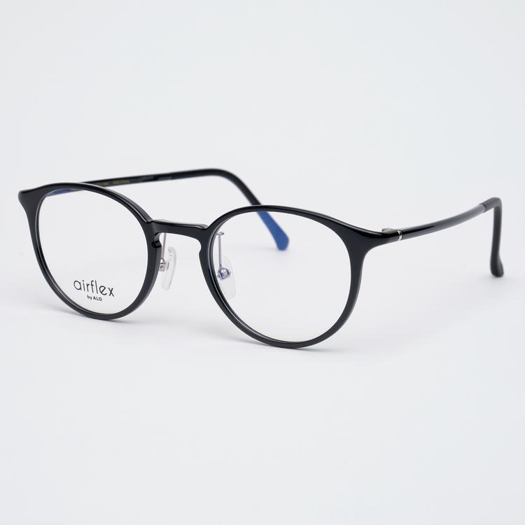 Alloaiweeo [Air Flex] Al6402 0909G Airflex Ultra-Lightweight_Black Hexagon Frame_Blue Light Lens Selection