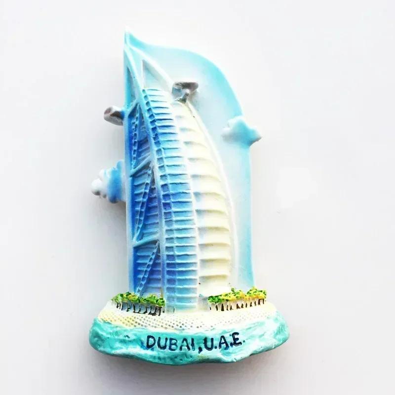 Dubai Turistic Suveniruri Magneți de Frigider Turnul Khalifa Arabia Saudită Frigider Magnet Comemorativ Autocolante Home Decoration