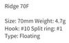 ZipBaits Rigge 70F Schwimmköder 191 (0776)
