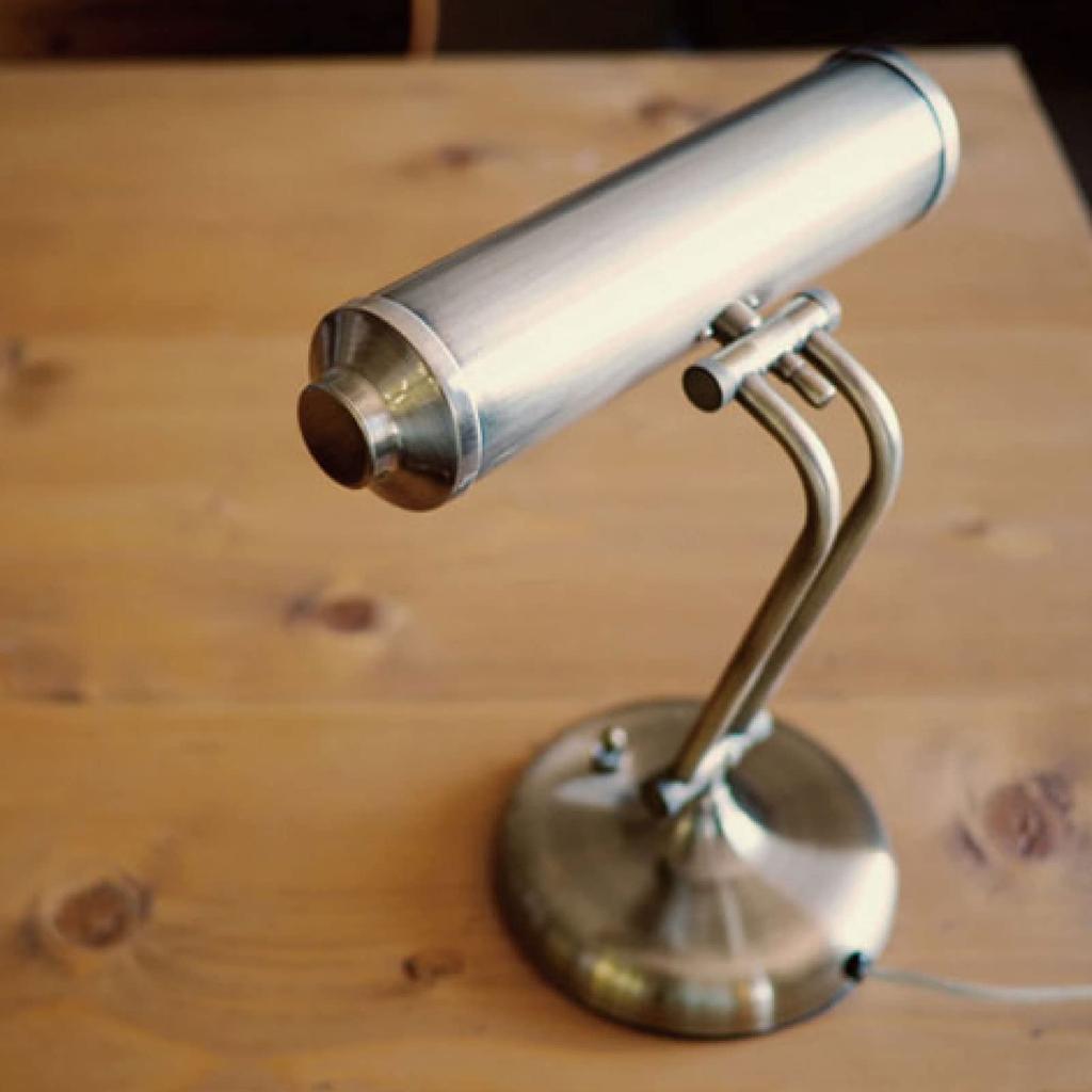 Interform Desk Light LT-4948GD Rocherie with Incandescent Bulb, Gold, Antique Hairline, Retro