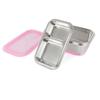 Food Grade SS304 Stainless Steel Lunch Box Air Tight Sealed Food Storage Containers Multifunctional Fresh Bento Box