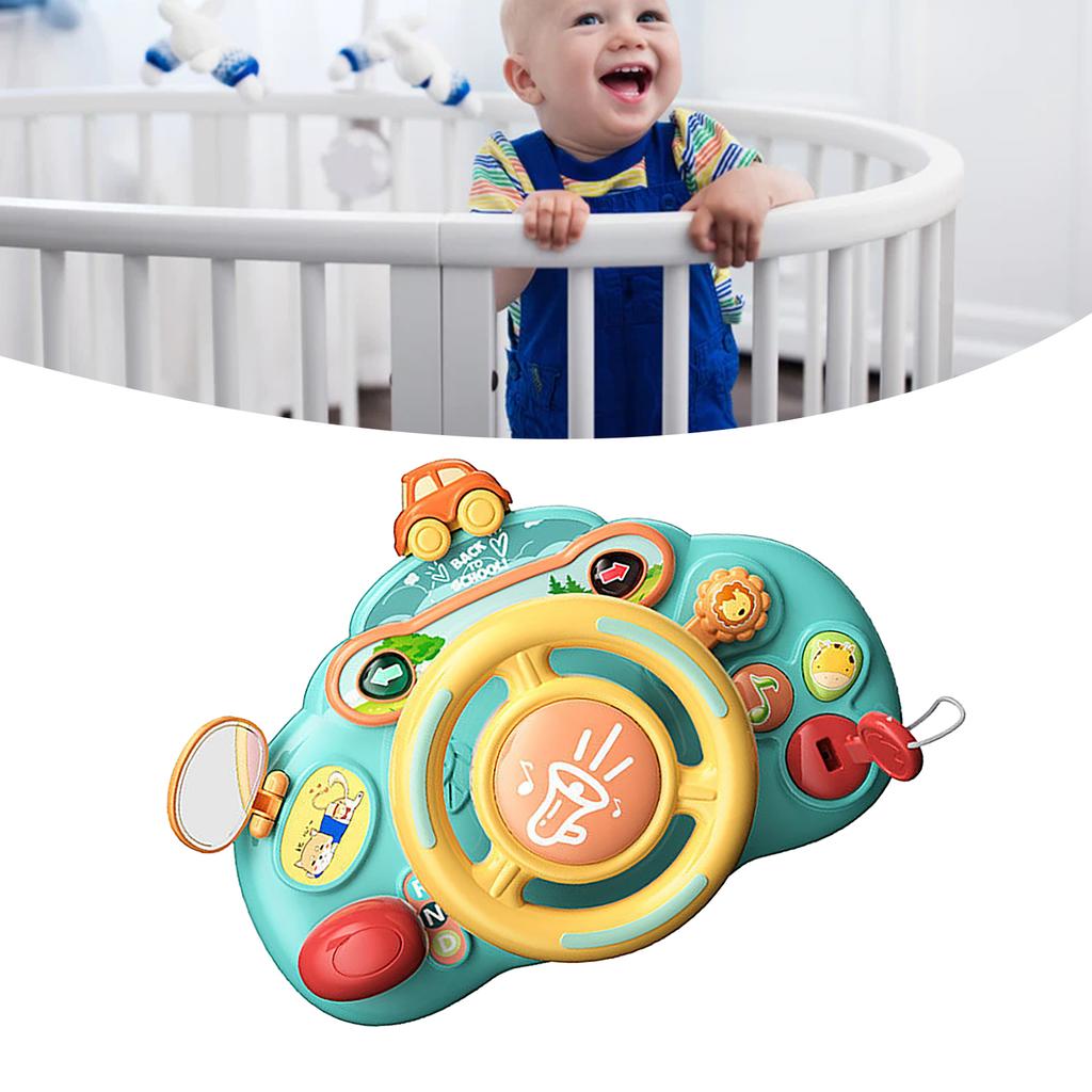 Simulationslenkrad Spielzeug Interaktiv Pädagogisch Niedlich Ideales Geschenk Autofahren Lenkrad Spielzeug für Jungen Mädchen