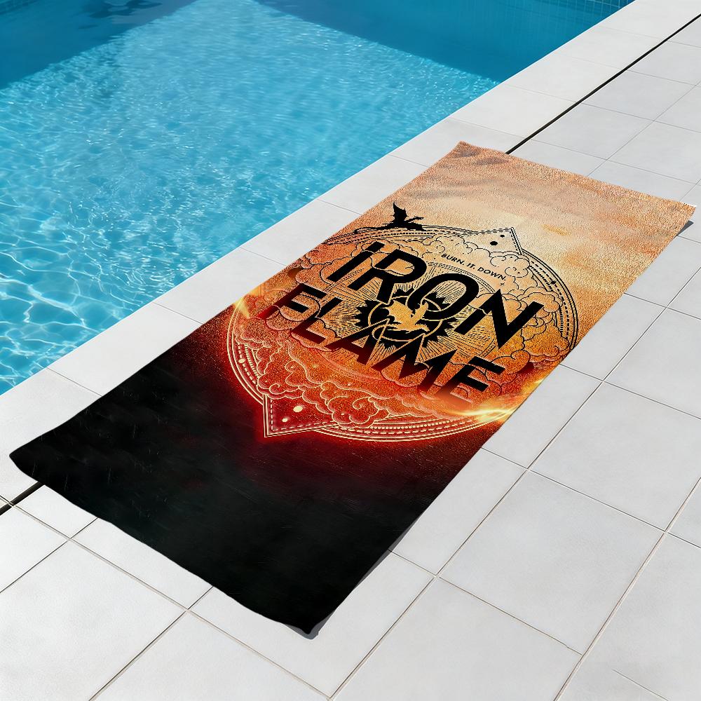 Books F-Fourth Wing Iron F-Flame Towel Beach Quick Dry Soft Pool Towels Gift for Travel Gym Shower Camping sports
