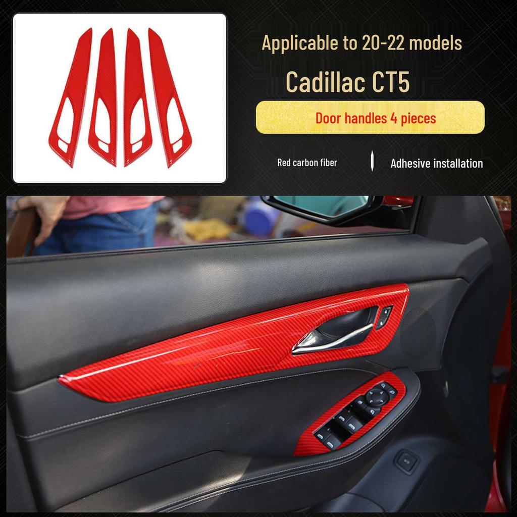 Cadillac CT5 (20-22) Carbon Fiber Interior Trim for Steering Wheel & Console