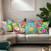 4Pcs Double-Sided Printed Pillow Covers Summer Beach Banana Coconut Pineapple Watermelon Cushion Cases For Patio Sofa Bedroom