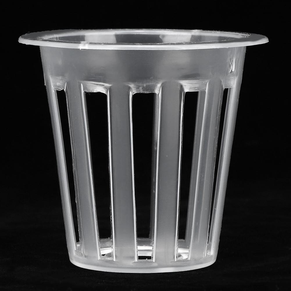50Pcs Hydroponics Soilless Plant Flower Growing Basket Mesh Pot Net for Greenhouse
