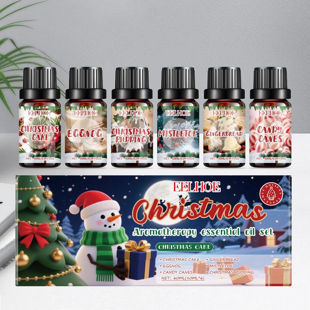 Christmas Essential Oil Set: Warm Home Atmosphere & Fresh Long-lasting Scent