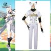 Nikke Goddess Of Victory Blanc Baseball Sports Costume Nikke At Bat No.77 Batter Blanc Women Cosplay Suit