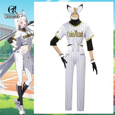 Nikke Goddess Of Victory Blanc Baseball Sports Costume Nikke At Bat No.77 Batter Blanc Women Cosplay Suit