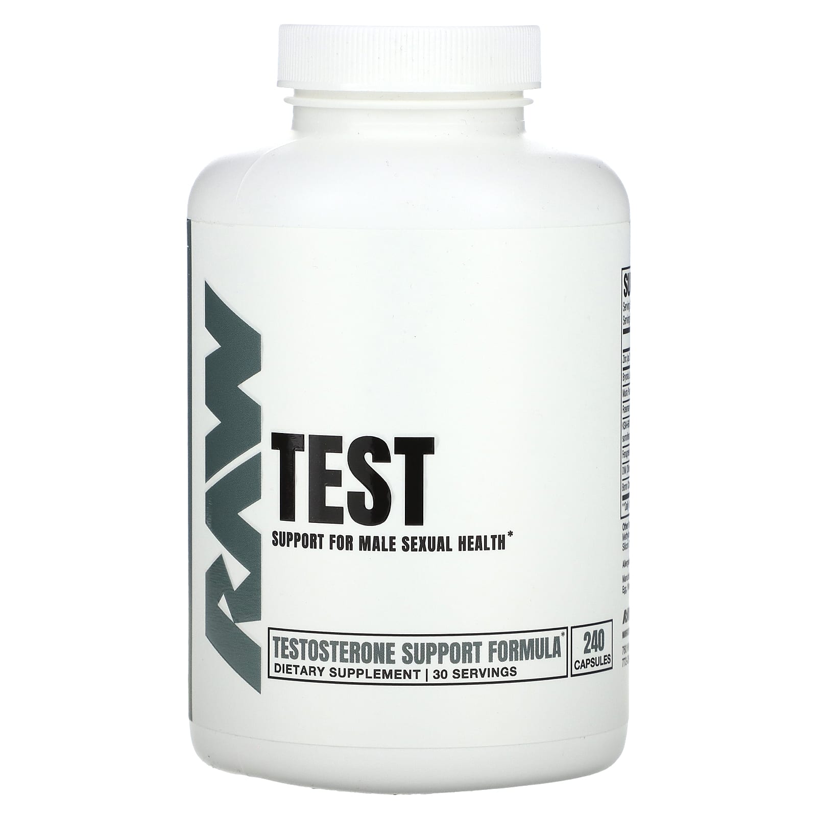 

Raw Nutrition, Test, 240 Capsules