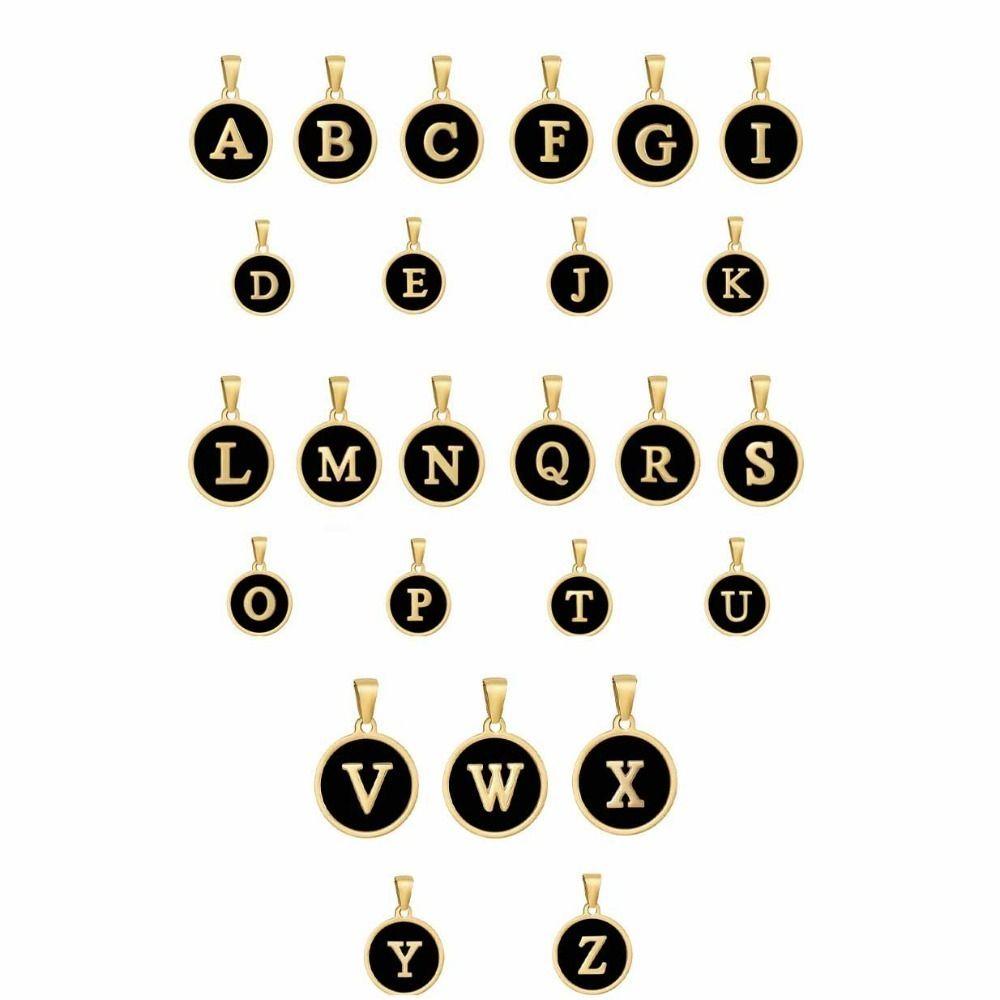 6Pcs Oil-dripping Letter Pendant DIY Jewelry Making Charm Jewelry Accessories