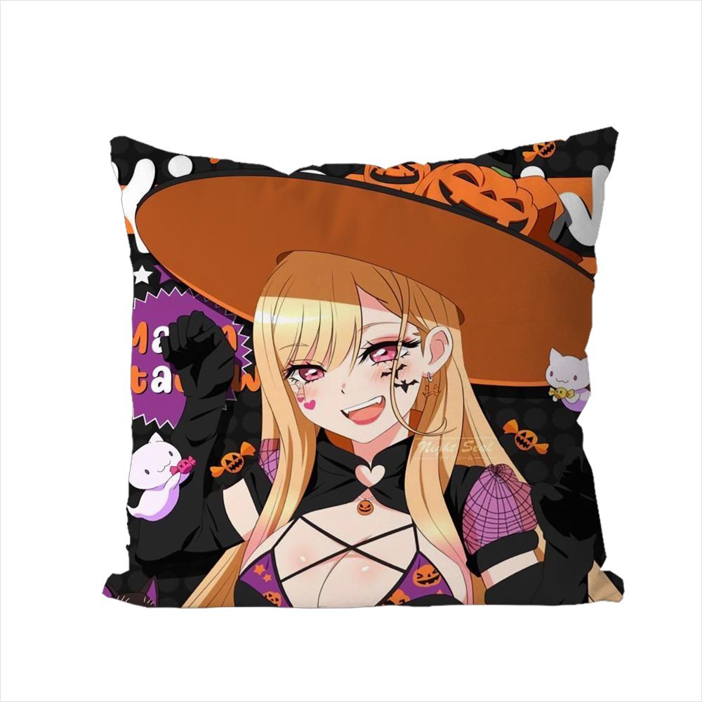 

Kitagawa Marin Pillow Case For Car Sofa Decorative Home Doublesided Print Plush Square Throw Pillow Cushion Cover 30x30cm