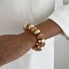 Round Beads Resin Bead Bracelet Multicolor Beaded Wristband Bohemian Jewelry  Gift for Women