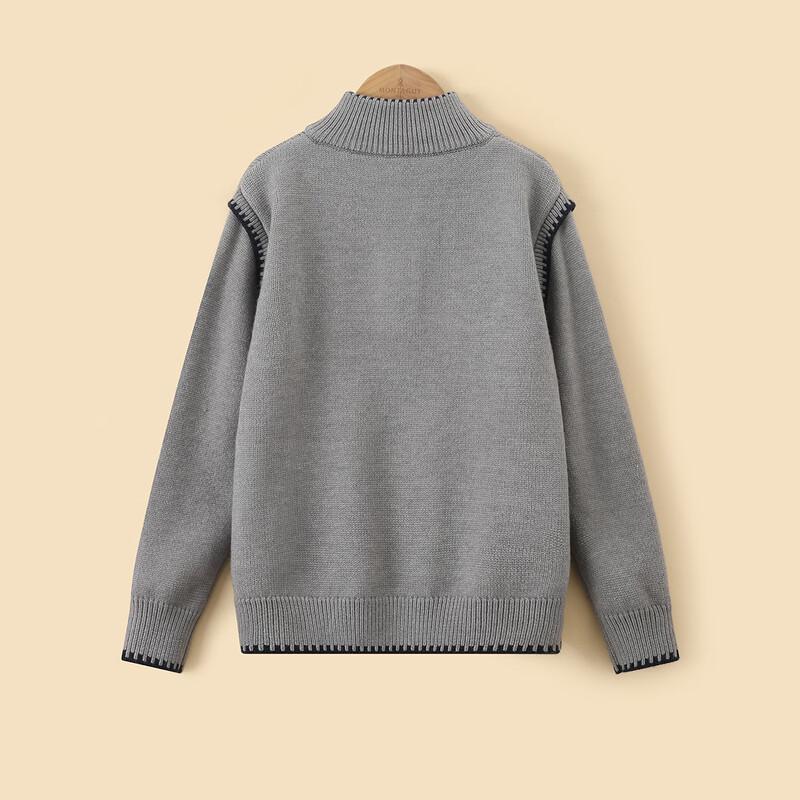 Children's Half-Zip Knitted Sweater